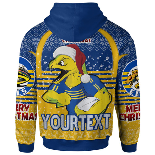 Parramatta Eels Christmas Hoodie - Custom Parramatta Eels Merry Christmas With Snowflake Pattern Hoodie Parramatta Eels Christmas Hoodie - Custom Parramatta Eels Merry Christmas With Snowflake Pattern Hoodie