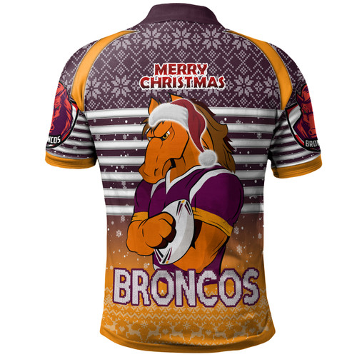 Brisbane Broncos Christmas Custom Polo Shirt - Brisbane Broncos Penrith Panthers Merry Christmas With Snowflake Pattern Polo Shirt Brisbane Broncos Christmas Custom Polo Shirt - Brisbane Broncos Penrith Panthers Merry Christmas With Snowflake Pattern Polo Shirt