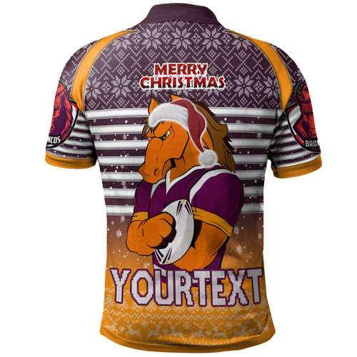 Brisbane Broncos Christmas Custom Polo Shirt - Brisbane Broncos Penrith Panthers Merry Christmas With Snowflake Pattern Polo Shirt Brisbane Broncos Christmas Custom Polo Shirt - Brisbane Broncos Penrith Panthers Merry Christmas With Snowflake Pattern Polo Shirt