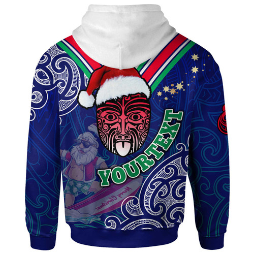 New Zealand Warriors Christmas Hoodie - Custom New Zealand Warriors Maori Culture Christmas Vibes with Santa Surfing Hoodie New Zealand Warriors Christmas Hoodie - Custom New Zealand Warriors Maori Culture Christmas Vibes with Santa Surfing Hoodie