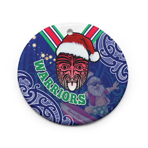 New Zealand Warriors Christmas Ornaments - New Zealand Warriors Maori Culture Christmas Vibes with Santa Surfing Ornaments New Zealand Warriors Christmas Ornaments - New Zealand Warriors Maori Culture Christmas Vibes with Santa Surfing Ornaments