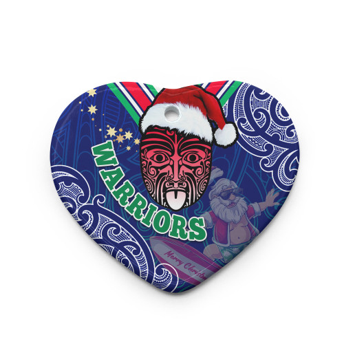 New Zealand Warriors Christmas Ornaments - New Zealand Warriors Maori Culture Christmas Vibes with Santa Surfing Ornaments New Zealand Warriors Christmas Ornaments - New Zealand Warriors Maori Culture Christmas Vibes with Santa Surfing Ornaments