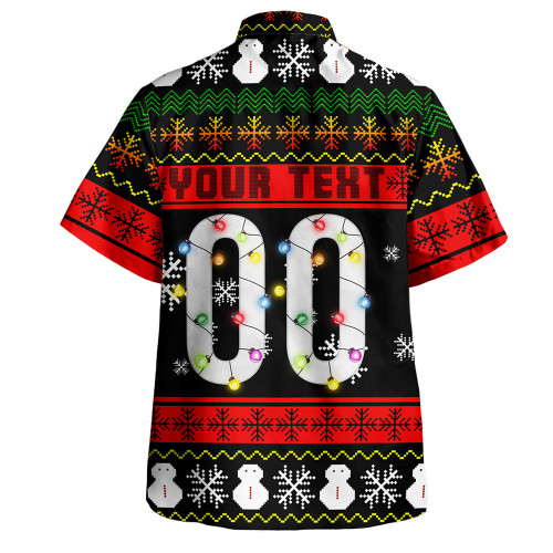 Penrith Panthers Hawaiian Shirt - Custom Penrith Panthers Merry Christmas Mei Penrith Panthers Hawaiian Shirt - Custom Penrith Panthers Merry Christmas Mei