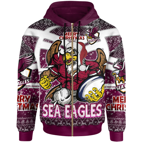 Manly Warringah Sea Eagles Christmas Hoodie - Custom Manly Warringah Sea Eagles Merry Christmas With Snowflake Pattern Hoodie Manly Warringah Sea Eagles Christmas Hoodie - Custom Manly Warringah Sea Eagles Merry Christmas With Snowflake Pattern Hoodie