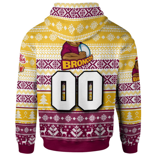 Brisbane Broncos Hoodie - Custom Brisbane Broncos Mascot Knitted Christmas Patterns Hoodie Brisbane Broncos Hoodie - Custom Brisbane Broncos Mascot Knitted Christmas Patterns Hoodie