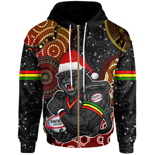 Penrith Panthers Christmas Hoodie Penrith Panthers - Merry Christmas Hat Style Penrith Panthers Christmas Hoodie Penrith Panthers - Merry Christmas Hat Style