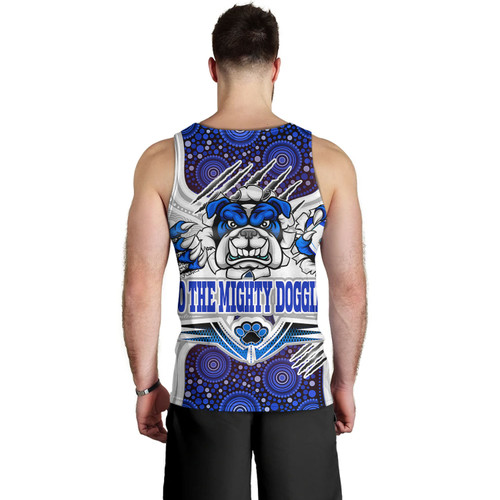 Australia City of Canterbury Bankstown Custom Men Tank Top - Indigenous Super Doggies Scratch Style Australia City of Canterbury Bankstown Custom Men Tank Top - Indigenous Super Doggies Scratch Style
