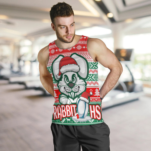 South Sydney Rabbitohs Men Tank Top - Rabbitohs Glory, Glory! Knitted Christmas Men Tank Top South Sydney Rabbitohs Men Tank Top - Rabbitohs Glory, Glory! Knitted Christmas Men Tank Top