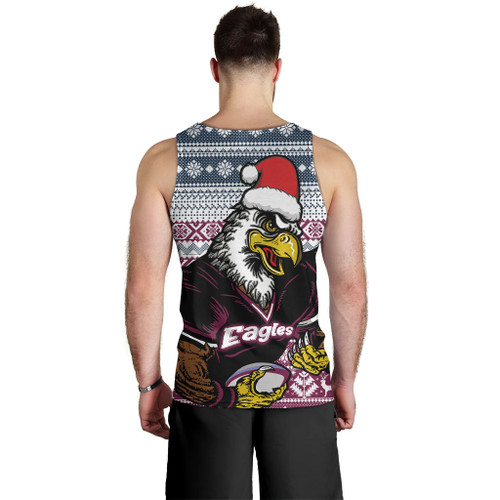Australia Sea Eagles Men Tank Top - Eagles Mascot Knitted Christmas Patterns Men Tank Top Australia Sea Eagles Men Tank Top - Eagles Mascot Knitted Christmas Patterns Men Tank Top