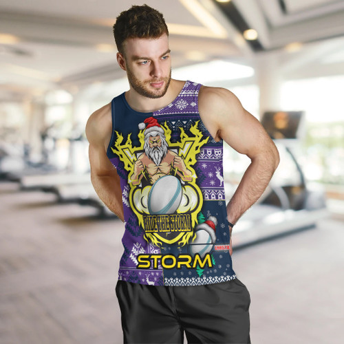 Melbourne Storm Men Tank Top - Christmas Snowflakes Melbourne Storm Mascot Men Tank Top Melbourne Storm Men Tank Top - Christmas Snowflakes Melbourne Storm Mascot Men Tank Top