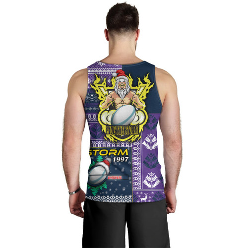 Melbourne Storm Men Tank Top - Christmas Snowflakes Melbourne Storm Mascot Men Tank Top Melbourne Storm Men Tank Top - Christmas Snowflakes Melbourne Storm Mascot Men Tank Top
