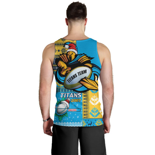 Gold Coast Titans Men Tank Top - Christmas Snowflakes Gold Coast Titans Mascot Men Tank Top Gold Coast Titans Men Tank Top - Christmas Snowflakes Gold Coast Titans Mascot Men Tank Top