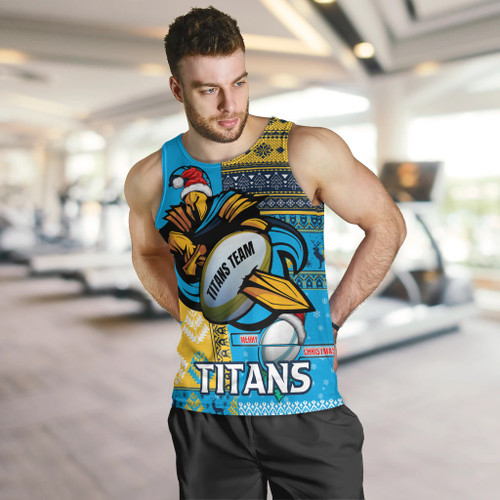 Gold Coast Titans Men Tank Top - Christmas Snowflakes Gold Coast Titans Mascot Men Tank Top Gold Coast Titans Men Tank Top - Christmas Snowflakes Gold Coast Titans Mascot Men Tank Top