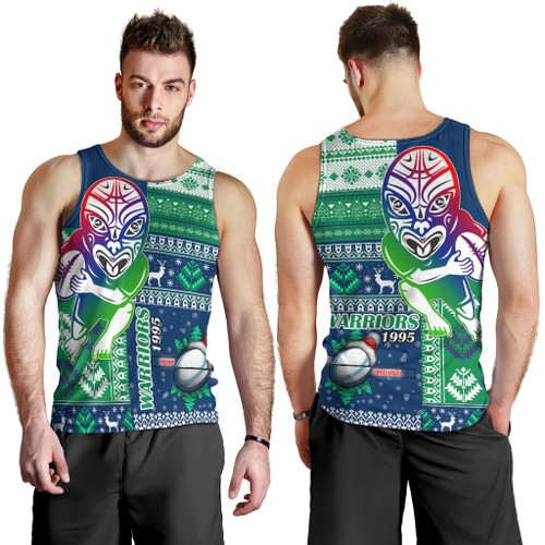 New Zealand Warriors Men Tank Top - Christmas Snowflakes New Zealand Warriors Mascot Men Tank Top New Zealand Warriors Men Tank Top - Christmas Snowflakes New Zealand Warriors Mascot Men Tank Top