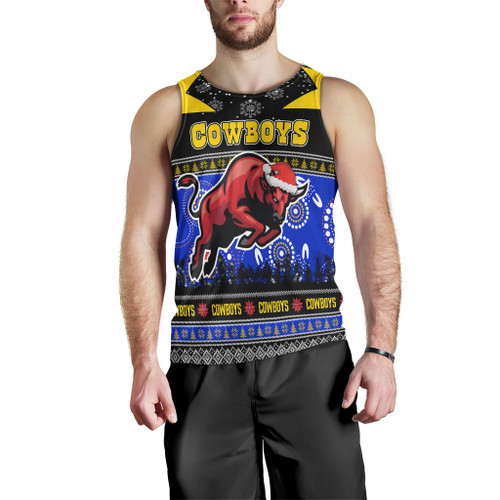 North Queensland Cowboys Christmas Men Tank Top - North Queensland Cowboys Ugly Christmas And Aboriginal Patterns Men Tank Top North Queensland Cowboys Christmas Men Tank Top - North Queensland Cowboys Ugly Christmas And Aboriginal Patterns Men Tank Top