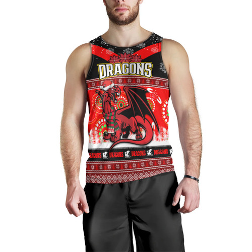 Australia St.George Christmas Men Tank Top - St.George Ugly Christmas And Aboriginal Patterns Men Tank Top Australia St.George Christmas Men Tank Top - St.George Ugly Christmas And Aboriginal Patterns Men Tank Top