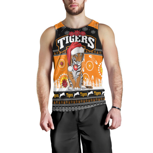 Wests Tigers Christmas Men Tank Top - Wests Tigers Ugly Christmas And Aboriginal Patterns Men Tank Top Wests Tigers Christmas Men Tank Top - Wests Tigers Ugly Christmas And Aboriginal Patterns Men Tank Top