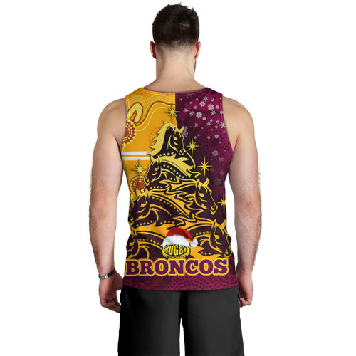 Brisbane Broncos Christmas Men Tank Top - Brisbane Broncos Tree Teammates Aboriginal Inspired Xmas Men Tank Top Brisbane Broncos Christmas Men Tank Top - Brisbane Broncos Tree Teammates Aboriginal Inspired Xmas Men Tank Top