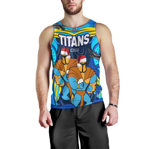 Gold Coast Titans Christmas Men Tank Top - Gold Coast Titans Aboriginal Inspired Summer Vibes Christmas Men Tank Top Gold Coast Titans Christmas Men Tank Top - Gold Coast Titans Aboriginal Inspired Summer Vibes Christmas Men Tank Top