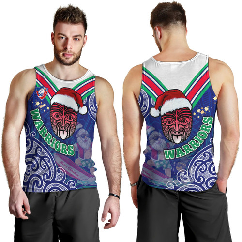 New Zealand Warriors Christmas Men Tank Top - New Zealand Warriors Maori Culture Christmas Vibes with Santa Surfing Men Tank Top New Zealand Warriors Christmas Men Tank Top - New Zealand Warriors Maori Culture Christmas Vibes with Santa Surfing Men Tank Top