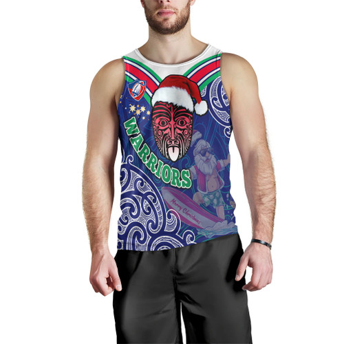 New Zealand Warriors Christmas Men Tank Top - New Zealand Warriors Maori Culture Christmas Vibes with Santa Surfing Men Tank Top New Zealand Warriors Christmas Men Tank Top - New Zealand Warriors Maori Culture Christmas Vibes with Santa Surfing Men Tank Top