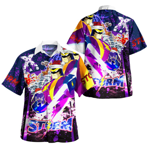 Melbourne Hawaiian Shirt - Merry Christmas Melbourne Man Squad Splash Hawaiian Shirt