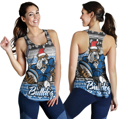 Canterbury-Bankstown Bulldogs Women Racerback Tank - Canterbury-Bankstown Bulldogs Mascot Knitted Christmas Patterns Women Racerback Tank Canterbury-Bankstown Bulldogs Women Racerback Tank - Canterbury-Bankstown Bulldogs Mascot Knitted Christmas Patterns Women Racerback Tank