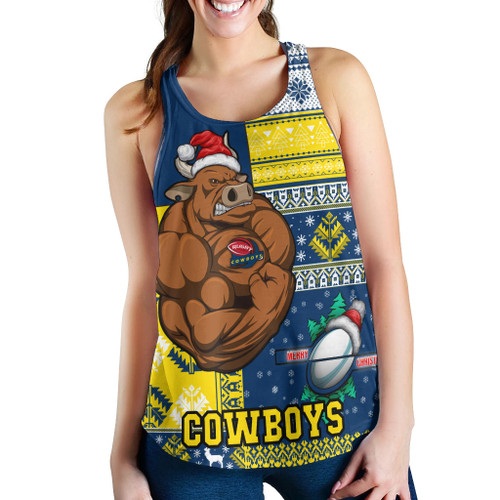 North Queensland Cowboys Women Racerback Tank - Christmas Snowflakes North Queensland Cowboys Mascot Women Racerback Tank North Queensland Cowboys Women Racerback Tank - Christmas Snowflakes North Queensland Cowboys Mascot Women Racerback Tank