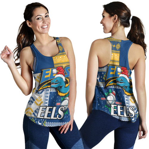 Parramatta Eels Women Racerback Tank - Parramatta Eels Mascot Knitted Christmas Patterns Women Racerback Tank Parramatta Eels Women Racerback Tank - Parramatta Eels Mascot Knitted Christmas Patterns Women Racerback Tank