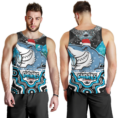 Cronulla Christmas Men Tank Top - Merry Christmas Super Cronulla Indigenous Men Tank Top Cronulla Christmas Men Tank Top - Merry Christmas Super Cronulla Indigenous Men Tank Top