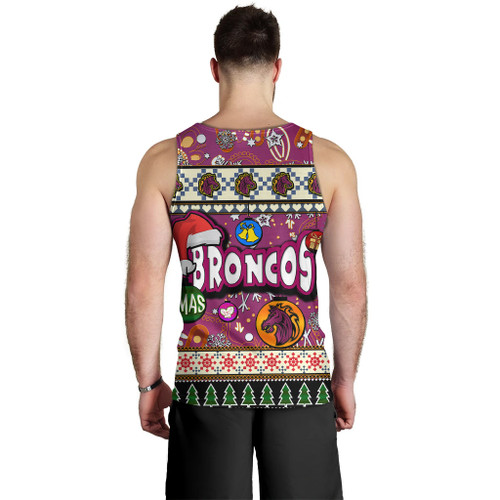 Brisbane Broncos Christmas Men Tank Top - Xmas Brisbane Broncos Christmas Balls, Snowflake With Aboriginal Patterns Men Tank Top Brisbane Broncos Christmas Men Tank Top - Xmas Brisbane Broncos Christmas Balls, Snowflake With Aboriginal Patterns Men Tank Top