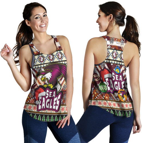 Australia Sea Eagle Christmas Women Racerback Tank - Xmas Sea Eagle Christmas Balls, Snowflake With Aboriginal Patterns Women Racerback Tank Australia Sea Eagle Christmas Women Racerback Tank - Xmas Sea Eagle Christmas Balls, Snowflake With Aboriginal Patterns Women Racerback Tank
