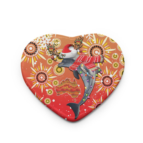 Redcliffe Dolphins Christmas Ornament - Redcliffe Dolphins Christmas Hat Pattern Snown Style Ornament Redcliffe Dolphins Christmas Ornament - Redcliffe Dolphins Christmas Hat Pattern Snown Style Ornament