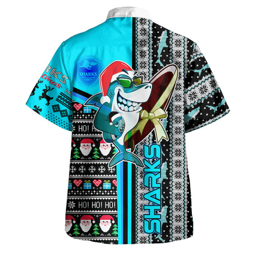 Cronulla Hawaiian Shirt - Merry Christmas Super Surfrider Cronulla Snowflakes Ho Ho Ho Hawaiian Shirt Cronulla Hawaiian Shirt - Merry Christmas Super Surfrider Cronulla Snowflakes Ho Ho Ho Hawaiian Shirt