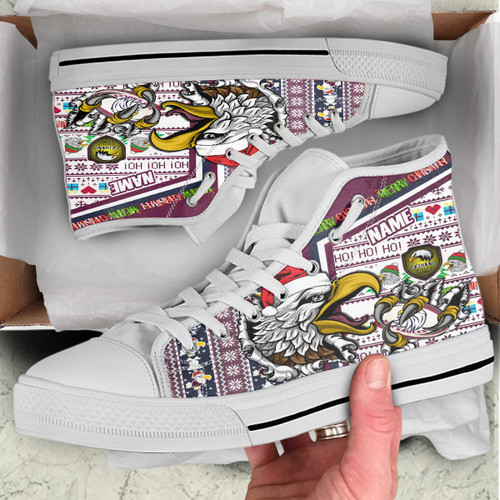 Sydney's Northern Beaches Christmas High Top Shoes - Custom Merry Christmas Scratch Sydney's Northern Beaches Snowflakes Ho Ho Ho High Top Shoes Sydney's Northern Beaches Christmas High Top Shoes - Custom Merry Christmas Scratch Sydney's Northern Beaches Snowflakes Ho Ho Ho High Top Shoes