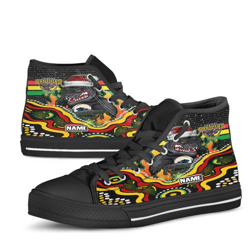 Penrith Christmas High Top Shoes - Custom Merry Christmas Indigenous Super Penrith With Ball High Top Shoes Penrith Christmas High Top Shoes - Custom Merry Christmas Indigenous Super Penrith With Ball High Top Shoes