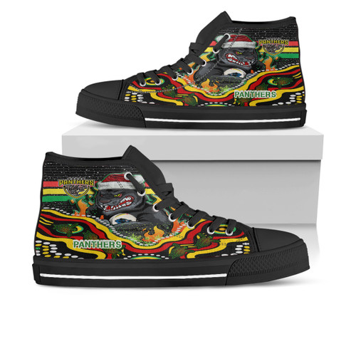 Penrith Christmas High Top Shoes - Custom Merry Christmas Indigenous Super Penrith With Ball High Top Shoes
