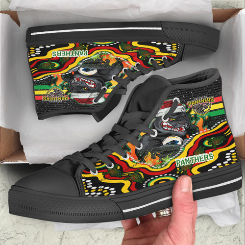 Penrith Christmas High Top Shoes - Custom Merry Christmas Indigenous Super Penrith With Ball High Top Shoes Penrith Christmas High Top Shoes - Custom Merry Christmas Indigenous Super Penrith With Ball High Top Shoes