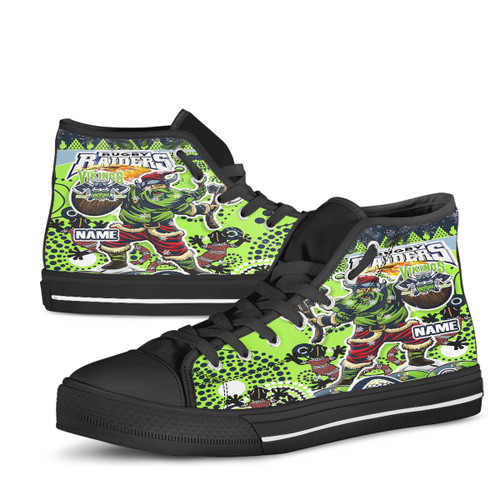 Canberra Christmas High Top Shoes - Custom Merry Viking Canberra Christmas Indigenous High Top Shoes Canberra Christmas High Top Shoes - Custom Merry Viking Canberra Christmas Indigenous High Top Shoes