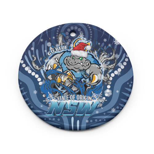 Cockroaches  Christmas Ornaments - NSW Blues Cockroaches Mascot With Aboriginal Inspired Christmas Ornaments Cockroaches  Christmas Ornaments - NSW Blues Cockroaches Mascot With Aboriginal Inspired Christmas Ornaments