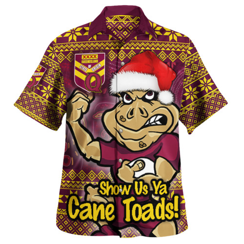 Cane Toads Hawaiian Shirt - Custom Christmas Show Us Ya Cane Toads Hawaiian Shirt Cane Toads Hawaiian Shirt - Custom Christmas Show Us Ya Cane Toads Hawaiian Shirt