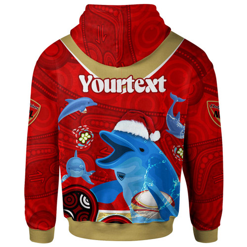 Redcliffe Dolphins Hoodie - Custom Redcliffe Dolphins Christmas Aboriginal Inspired Teammates Hoodie Redcliffe Dolphins Hoodie - Custom Redcliffe Dolphins Christmas Aboriginal Inspired Teammates Hoodie
