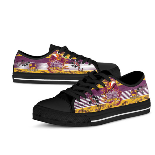 Brisbane Christmas Low Top Shoes - Merry Christmas Brisbane 1992 Retro Heritage Jersey Low Top Shoes Brisbane Christmas Low Top Shoes - Merry Christmas Brisbane 1992 Retro Heritage Jersey Low Top Shoes