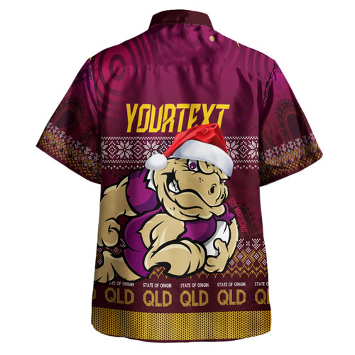 Cane Toads  Hawaiian Shirt - Custom Christmas QLD Maroons Cane Toads Aboriginal Inspired Cane Toads  Hawaiian Shirt - Custom Christmas QLD Maroons Cane Toads Aboriginal Inspired