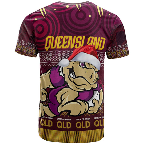 Cane Toads  T-shirt - Custom Christmas QLD Maroons Cane Toads Aboriginal Inspired T-shirt Cane Toads  T-shirt - Custom Christmas QLD Maroons Cane Toads Aboriginal Inspired T-shirt
