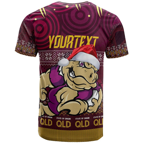 Cane Toads  T-shirt - Custom Christmas QLD Maroons Cane Toads Aboriginal Inspired T-shirt Cane Toads  T-shirt - Custom Christmas QLD Maroons Cane Toads Aboriginal Inspired T-shirt