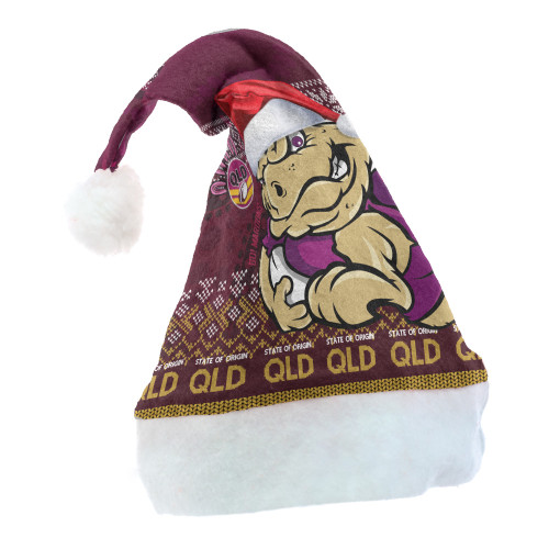 Cane Toads  Christmas Hat - Christmas QLD Maroons Cane Toads Aboriginal Inspired Christmas Hat