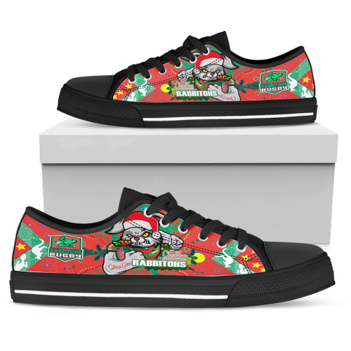 Souths Christmas Low Top Shoes - Merry Christmas Super Souths With Ball And Patterns Souths Christmas Low Top Shoes - Merry Christmas Super Souths With Ball And Patterns