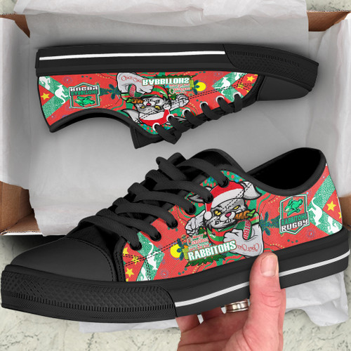 Souths Christmas Low Top Shoes - Merry Christmas Super Souths With Ball And Patterns