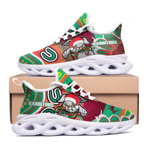 Souths Christmas Clunky Shoes - Merry Christmas Super Souths With Ball And Patterns Clunky Shoes Souths Christmas Clunky Shoes - Merry Christmas Super Souths With Ball And Patterns Clunky Shoes